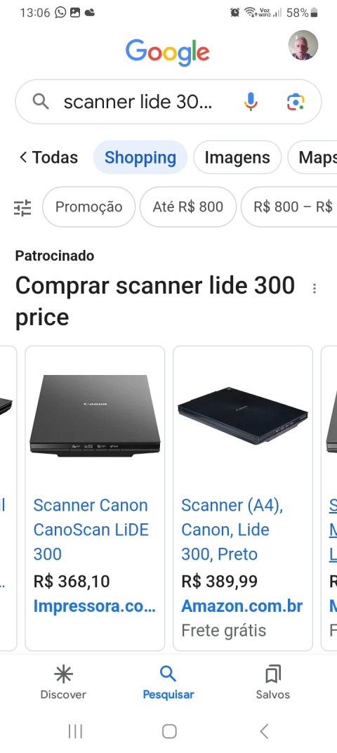 Scanner lide 300